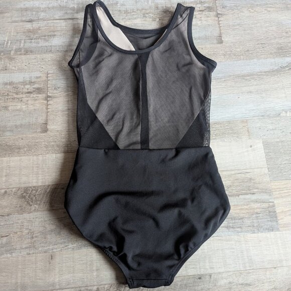 BP Designs Black Mesh Leotard – Child Large - Picture 3 of 6